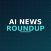 AI news roundup June 2026, dark navy and teal branded graphic with plus pattern