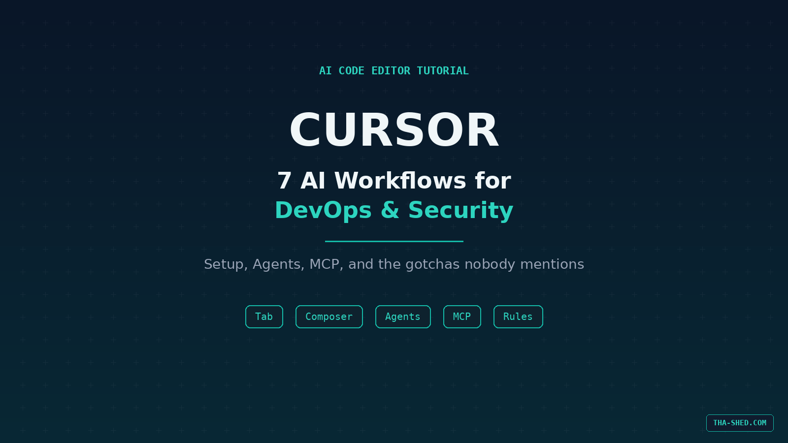 Cursor tutorial: 7 AI workflows for DevOps and security teams, tha-shed.com
