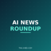 AI news roundup July 2 2026, dark navy and teal Tha-Shed branded graphic with plus pattern