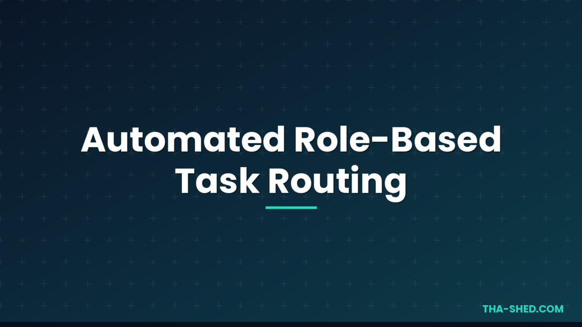 Automated role-based task routing workflow diagram for DevOps teams