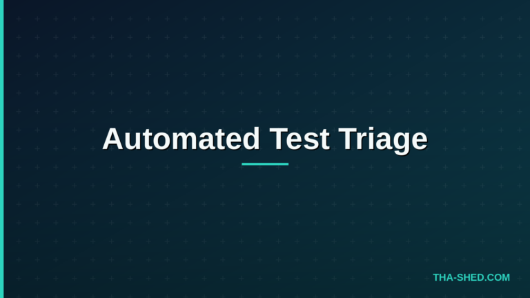 Automated test triage workflow diagram for DevOps CI pipelines