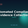 Automated CI/CD stage handoffs concept illustration on dark tech background
