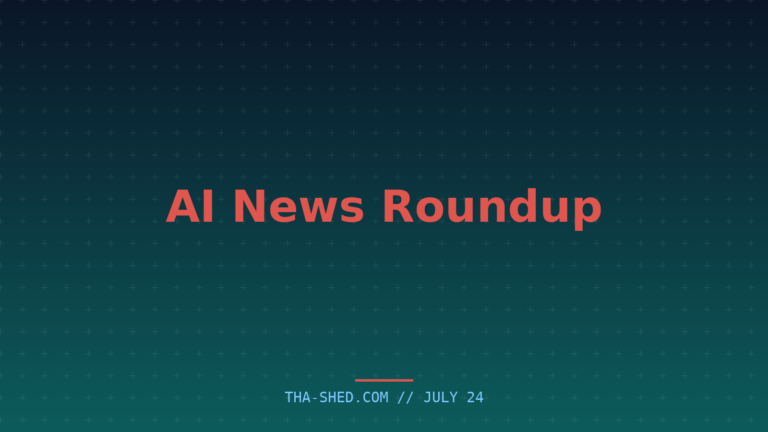 AI news roundup July 24 2026 featured graphic