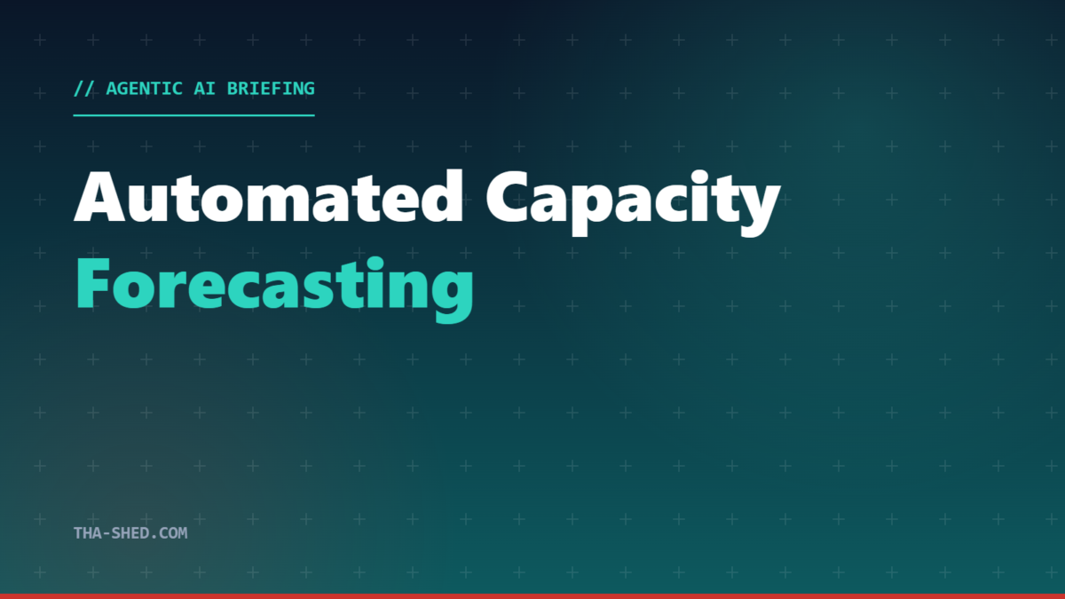Automated capacity forecasting workflow for DevOps teams using AI agents