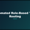 Automated role-based task routing for security teams diagram concept