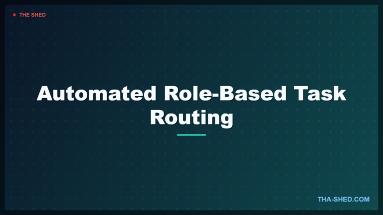 Automated role-based task routing for security teams diagram concept