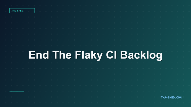 Automated test triage workflow for flaky CI backlog, tha-shed.com