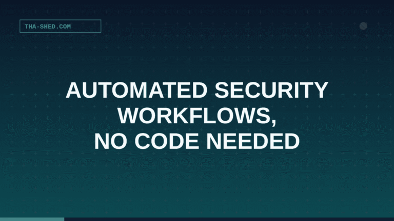 Automated security workflow building with no-code AI agents
