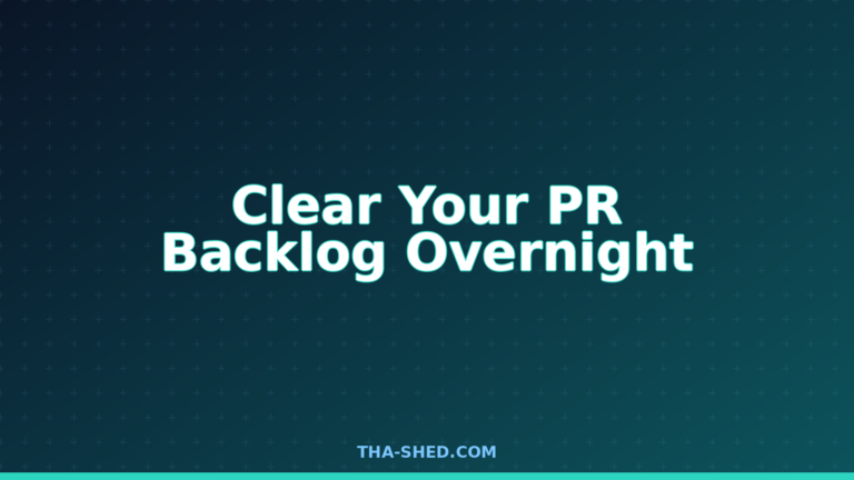 Automated code review pipeline clearing a pull request backlog overnight