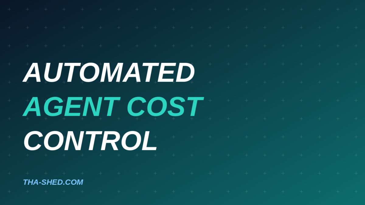 Automated agent cost control for AI agent fleets