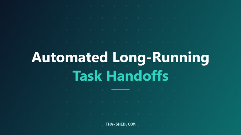 Automated long-running task handoffs: AI agent ledger and shift-change handoff for multi-day DevOps tasks