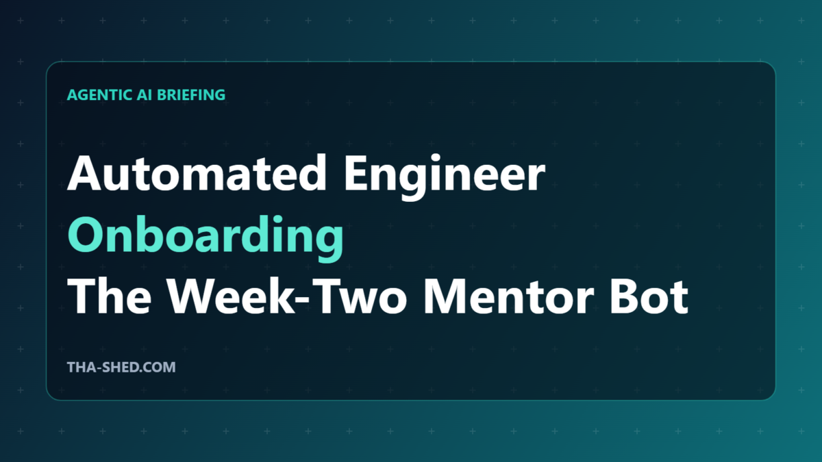 Automated engineer onboarding mentor agent answering new hire questions with citations