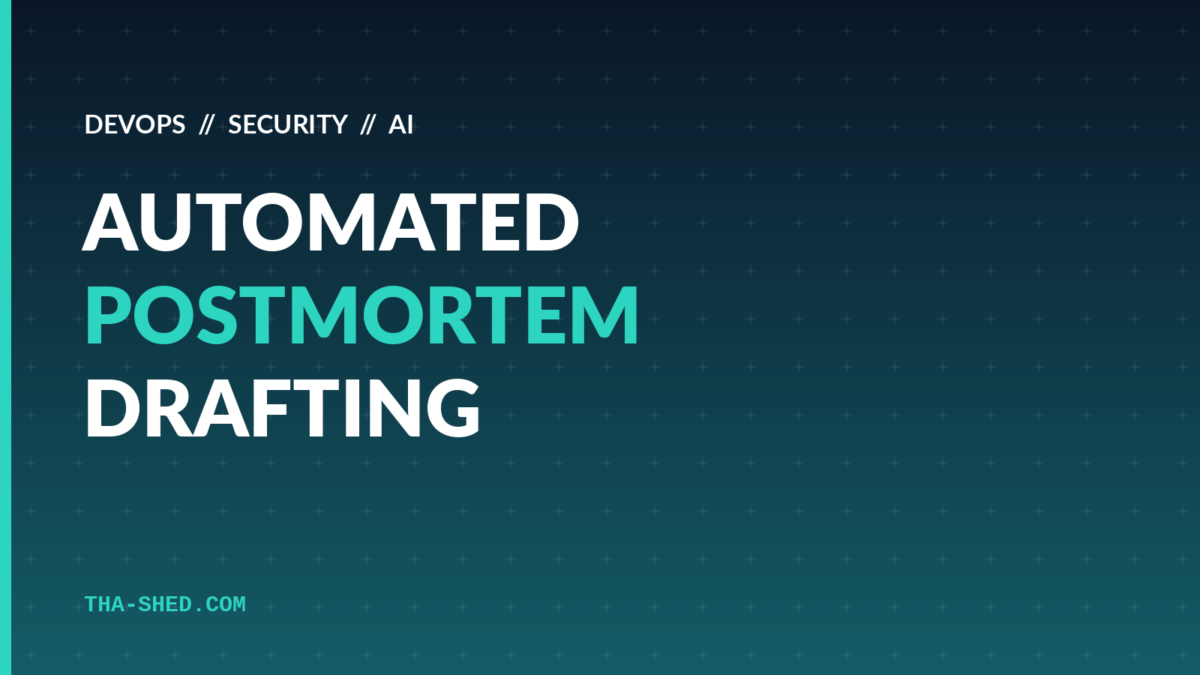 Automated postmortem drafting workflow for SRE and DevOps incident reviews