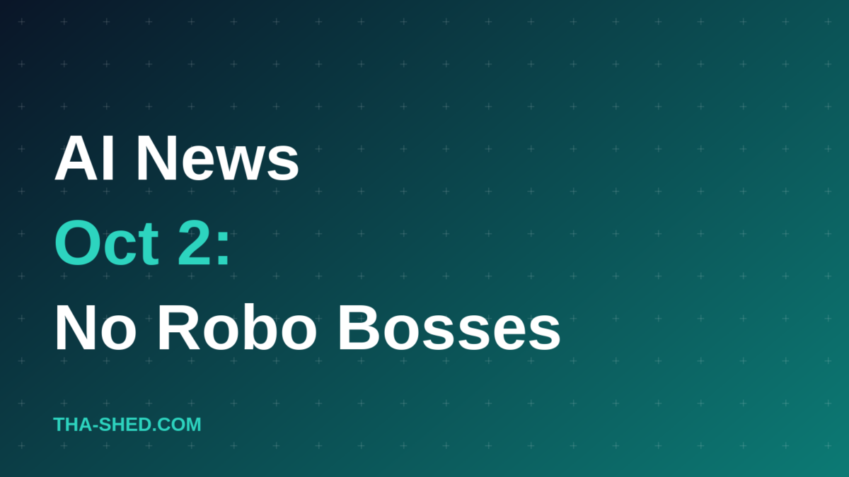 AI news roundup October 2 2026, California No Robo Bosses Act graphic
