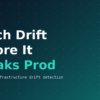 Automated infrastructure drift detection workflow banner for DevOps teams
