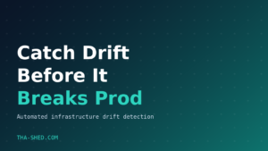 Automated infrastructure drift detection workflow banner for DevOps teams